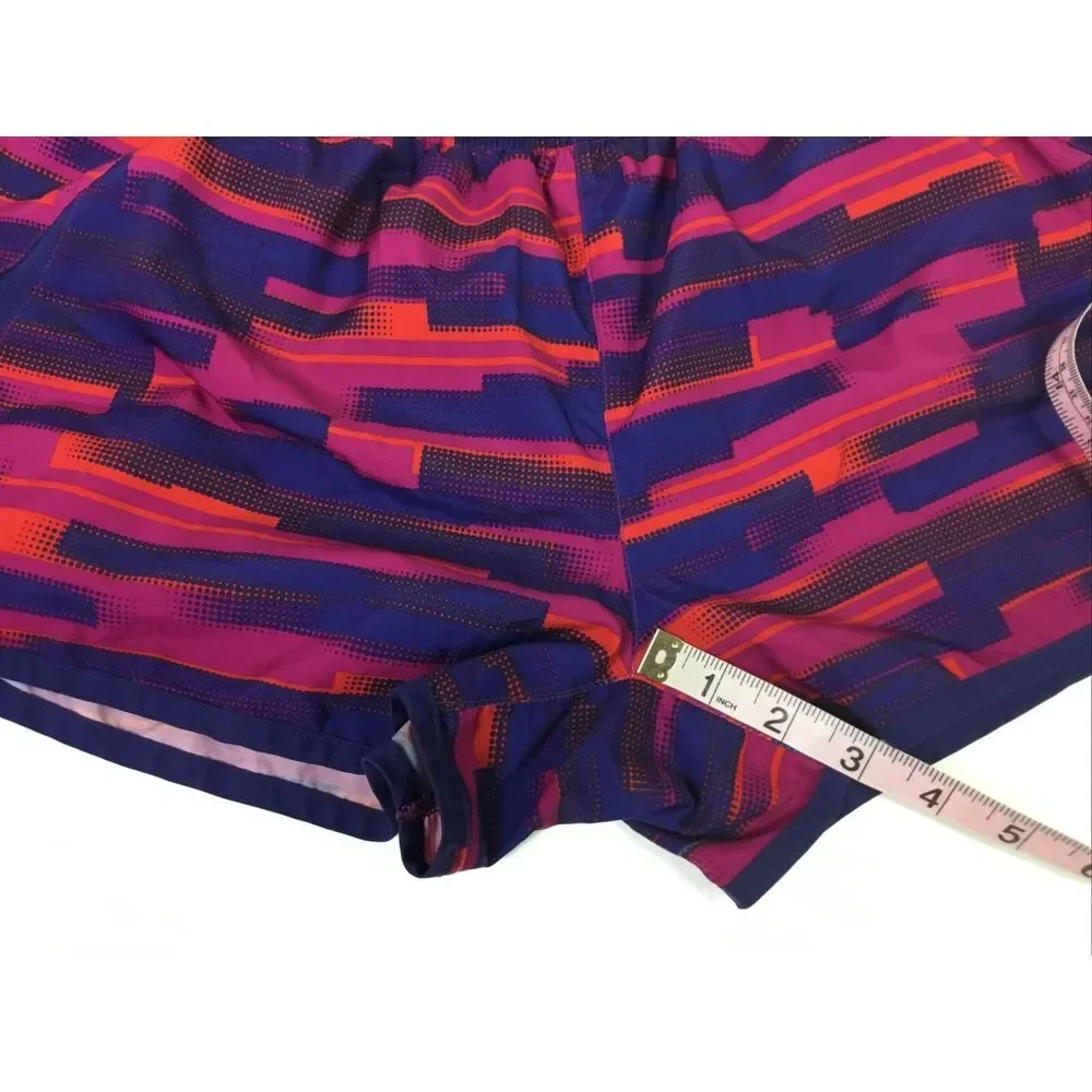 Nike Swim Board‎ Shorts Womens lined Blue multi color Draw string Size M